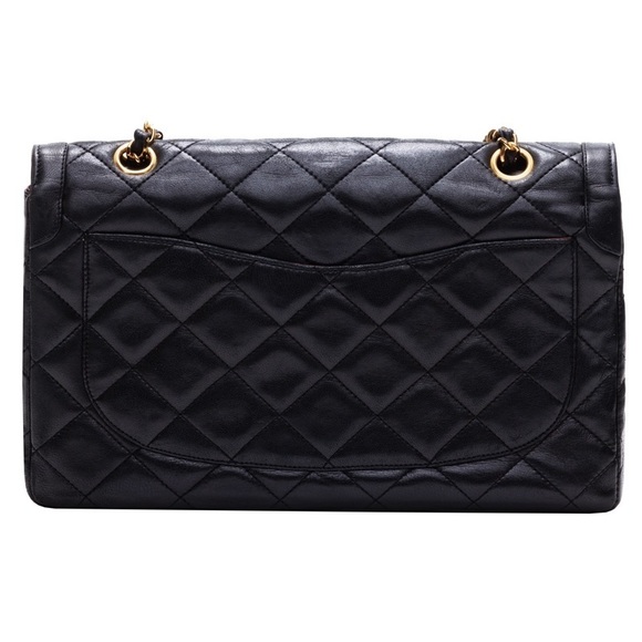 Chanel Matelasse Double Flap Chain Lambskin Black - Picture 2 of 9